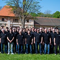 Gruppenfoto der Sänger aufgenommen während der Sängerfahrt 2024