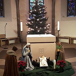 Krippe in der Kirche St. Sebastianus und Laurentius, Martinsthal
