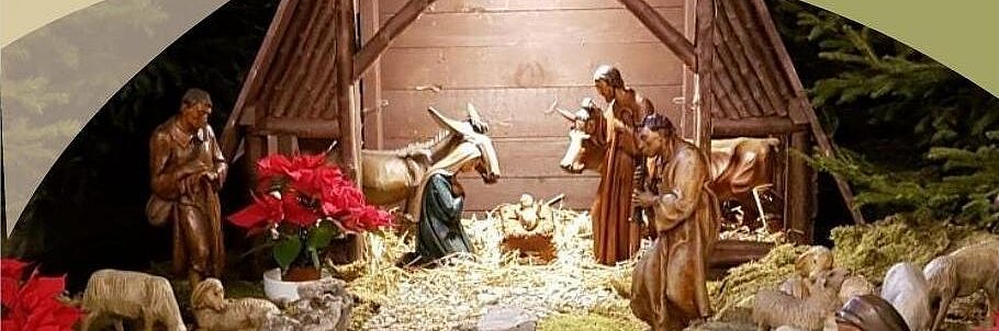 Deckblatt des Pfarrbriefes mit einer Krippenszene