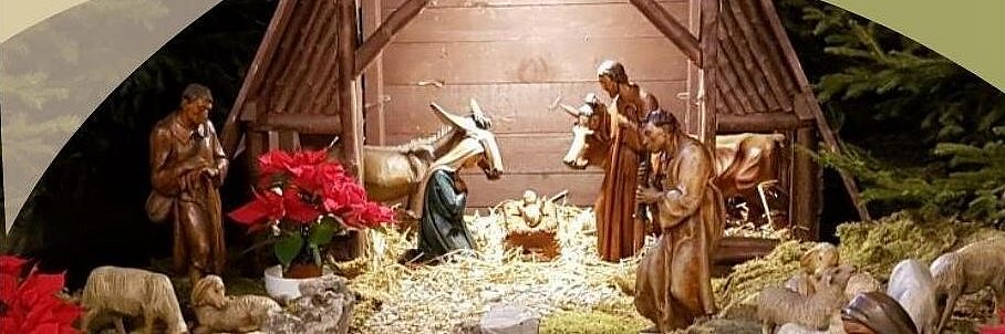 Deckblatt des Pfarrbriefes mit einer Krippenszene