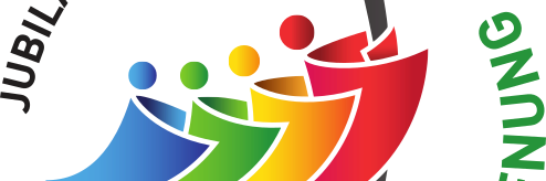 Das Logo zeigt vier stilisierte Personen, die auf die Menschheit hinweisen, die aus vier Regionen der Erde stammt. Sie umarmen sich gegenseitig, um die Solidarität und Geschwisterlichkeit zu betonen, die die Völker verbindet. Eine Person klammert sich an das Kreuz. Es soll nicht nur das Zeichen für den Glauben sein, das die Person umarmt, sondern es steht auch für die Hoffnung, die niemals aufgegeben werden darf. Denn wir brauchen sie immer und besonders in schwierigen Zeiten.