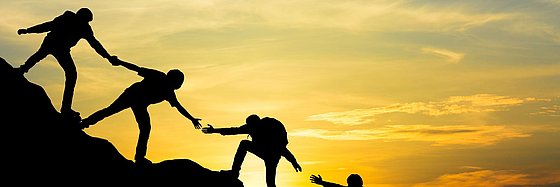 business, together, concept, hand, success, leadership, trust, cooperate, hope, team, support, group, sunset, freedom, motion, active, helping hand, help, work, climb, mountain, silhouette, people, winner, courage, leader, win, action, teamwork, crowd, guy, sun, trekking, climber, nature, male, cloud, background, landscape, sky, accomplishment, activity, adrenaline, adventure, businessman, cliff, climbing, friends