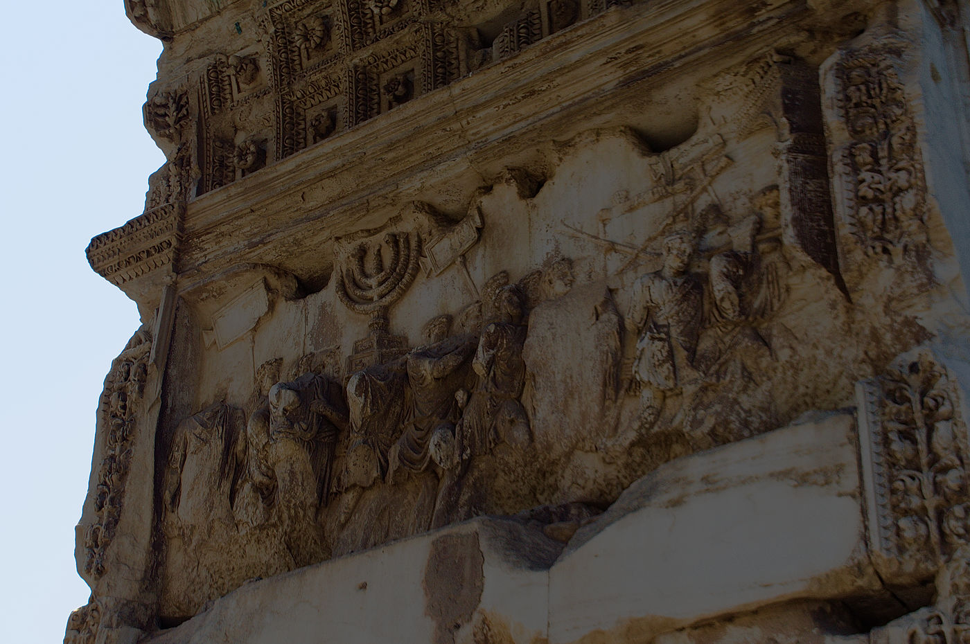 Detail aus dem Titusbogen auf dem Forum Romanum
